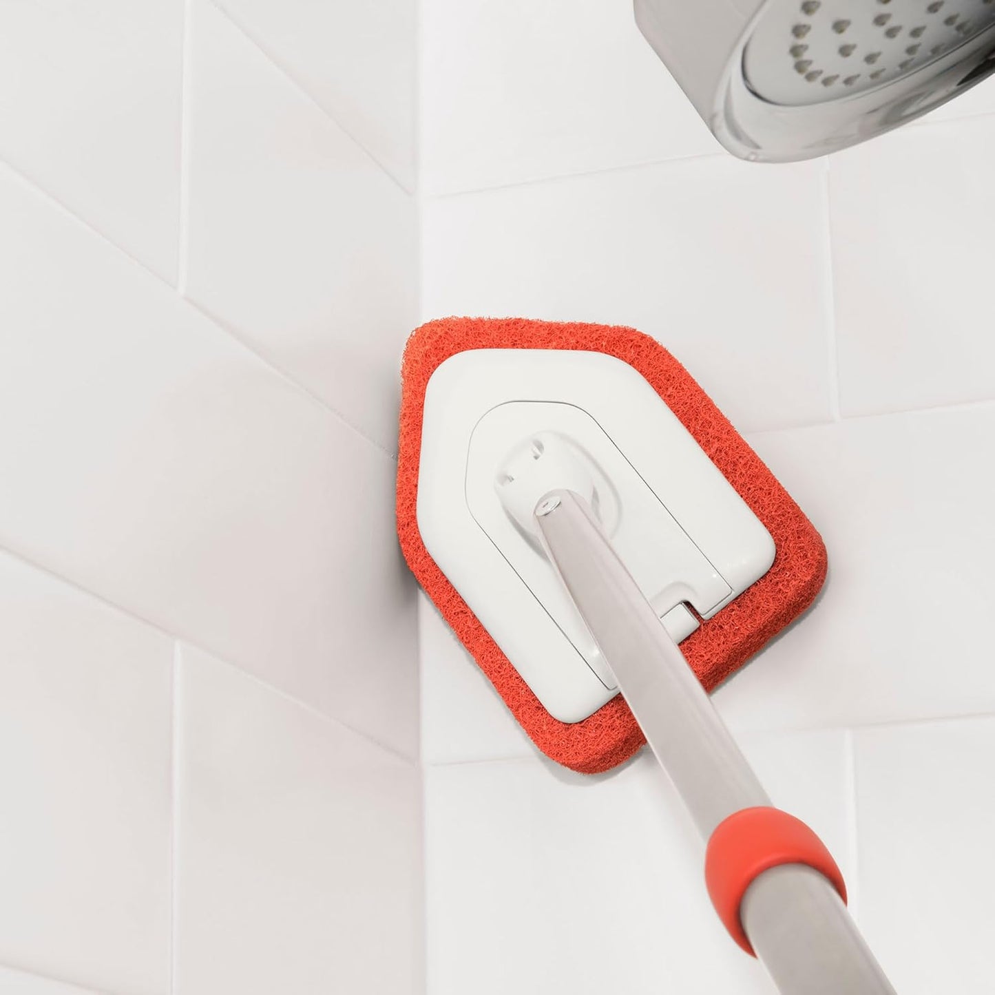 Product Title Triangle Sponge Head Cleaning Mop, Ideal for Corner & Gap Cleaning in Bathroom & Kitchen (Mop Head Side Length: 15cm, Pole Length: 120cm )