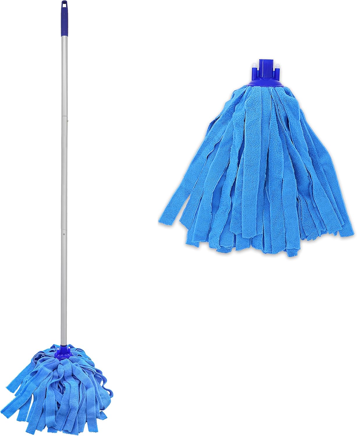 48 - Inch Extended Pole Fiber Mop, High - Cost - Performance, Perfect for Home Cleaning (48 - Inch Pole Length, Absorbent & Fluffy Mop Head )