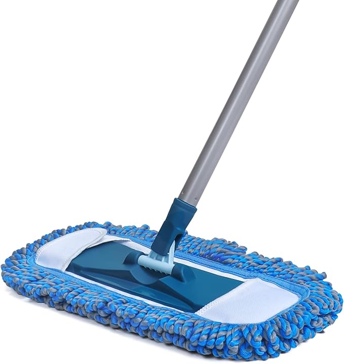 Super Absorbent Flat Mop, 15.7×7.8 Inch Large Mop Head, Super Sturdy Velcro, Efficient Home Cleaning Tool