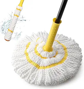 Ergonomic Handle Mop, 57 - Inch (145cm) Extended Pole, Microfiber Mop Head, Multi - Position Comfort Grip Design