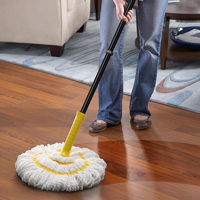 Ergonomic Handle Mop, 57 - Inch (145cm) Extended Pole, Microfiber Mop Head, Multi - Position Comfort Grip Design