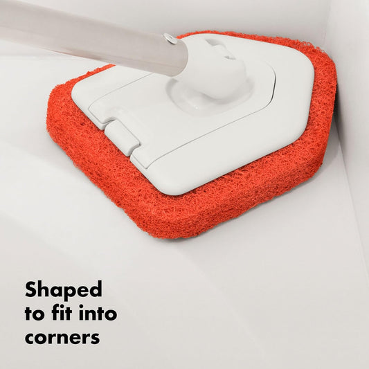 Product Title Triangle Sponge Head Cleaning Mop, Ideal for Corner & Gap Cleaning in Bathroom & Kitchen (Mop Head Side Length: 15cm, Pole Length: 120cm )